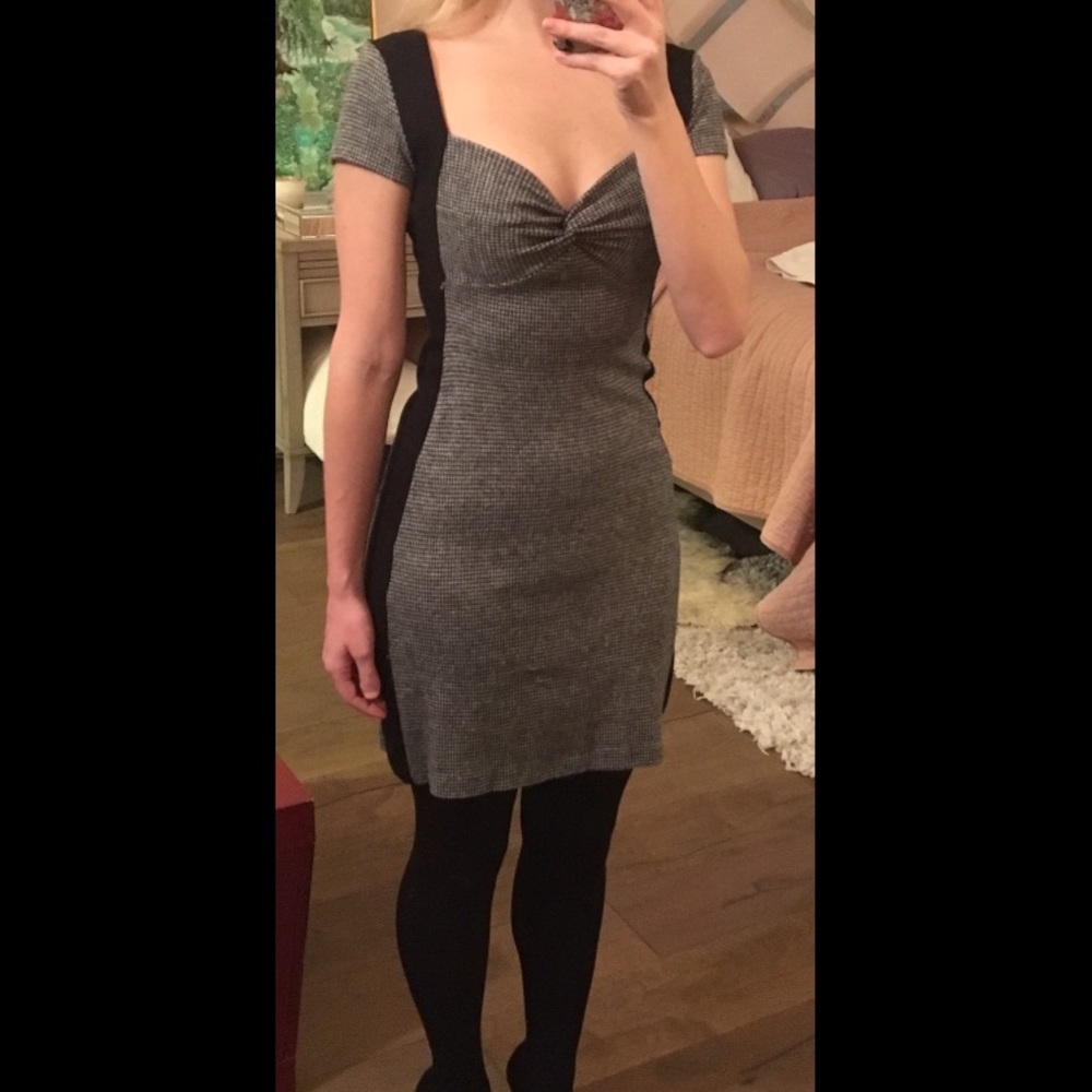 Three Dots houndstooth dress